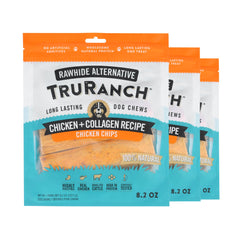 TRURANCH collagen dog chips hero pack for long-lasting chew and flavor.