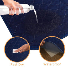 Trusupetta anti-slip pee pad with rubber bottom stays in place