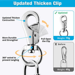 TT TRSMIMA 360° swivel stainless steel pole prevents tangling during play.