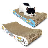 TTcat bone-design scratching pad with durable corrugated cardboard for lasting use and furniture protection.