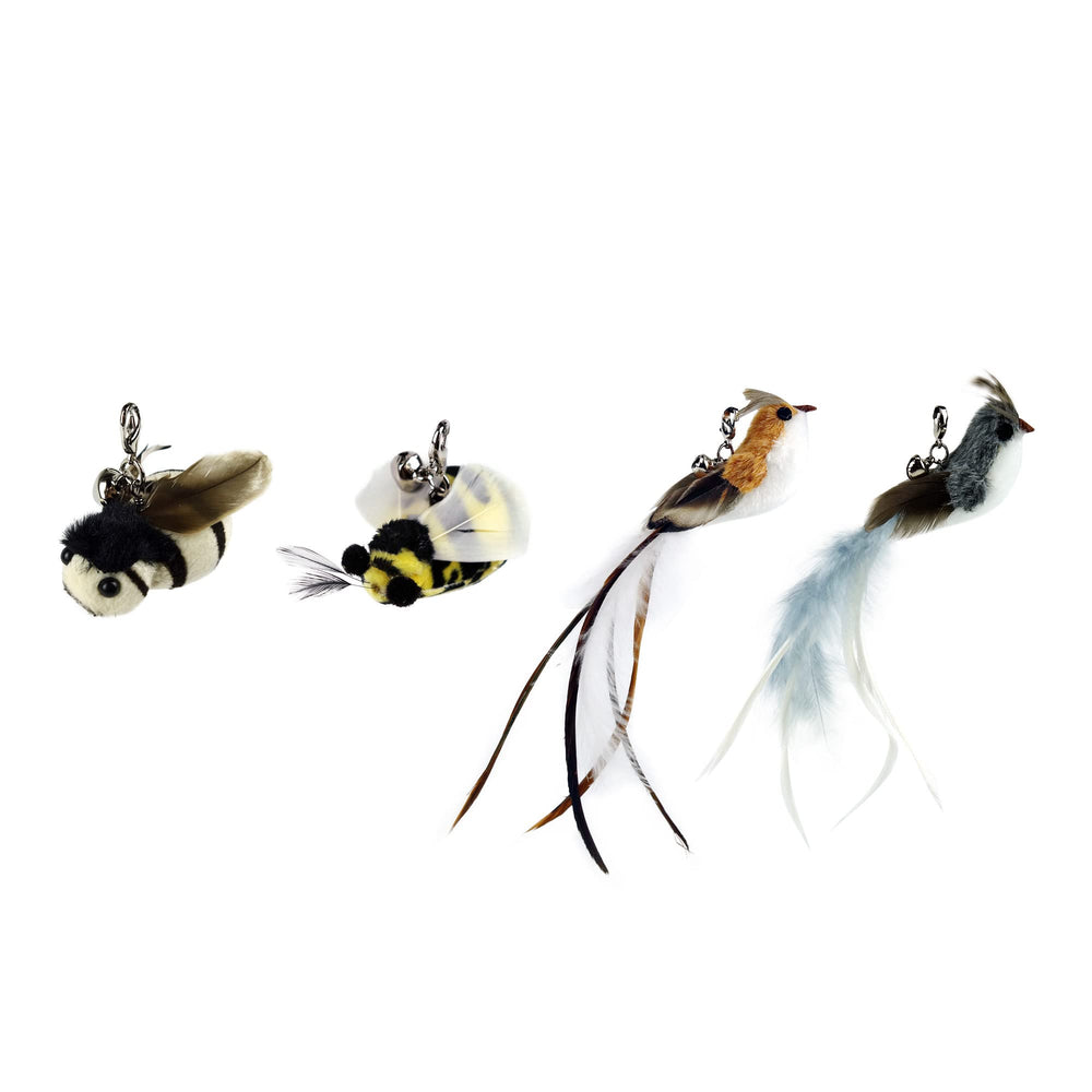 TTcat bird-feather refill sparks active hunting play.