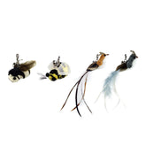 TTcat bird-feather refill sparks active hunting play.