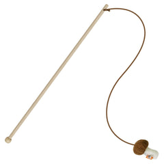 TTcat cat wand wood stick for safe indoor play and extended reach