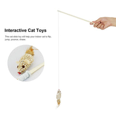 TTcat feather mouse closeup shows soft texture that entices hunting instincts.