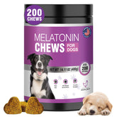 TTIXRL calming melatonin for dogs bottle promotes relaxed evenings for anxious pets.