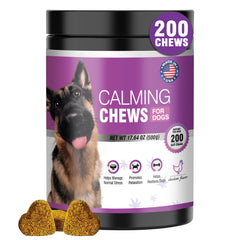 TTLXRL hemp calming chews 200ct packshot showing long-term anxiety support packaging