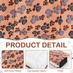 Tuanse reversible paw-pattern mat adds color variety for crates and carriers.