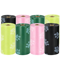 Tubasion 120pcs thick dog poop bags rolls leakproof for mess-free walks