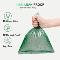 Tubasion easy-tear-seal dog poop bags for fast cleanup