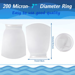Tudomro filter sock ring closeup highlighting 7 inch diameter for easy tank fit