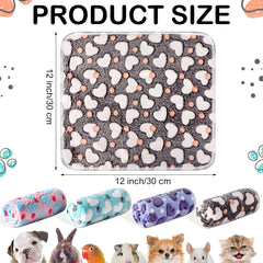 Tudomro soft fleece pet blanket creates a cozy cage liner.