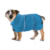 Tuff Pupper fast drying dog bath robe front view for quick water absorption after baths