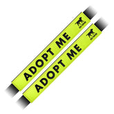 Tuff Pupper leash sleeve on a leash front view for high visibility during walks.