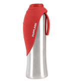 Tuff Pupper PupFlask 40oz bottle showcasing durable stainless steel for long-lasting hydration on hikes