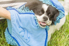 Tuff Pupper Quick Dry Towel 35x14-inch size fits all breeds.