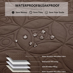 Reversible chocolate and cream colors for stylish coverage