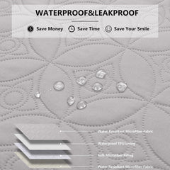 Tuffeel dog blanket close-up shows TPU lining helps prevent liquid transfer