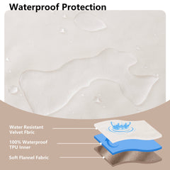 Tuffeel leak-proof dog bed blanket guards against liquids during pets' activity.