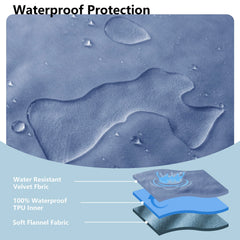 Tuffeel reversible blanket front velvet side for luxe comfort