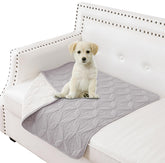 Tuffeel waterproof dog blanket front view protects sofa from spills and stains