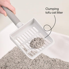Tuft & Paw Really Great Cat Litter dust-free texture keeps air and surfaces cleaner.