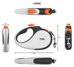 TUG 360° 16ft nylon tape close-up highlights smooth retraction and easy control.