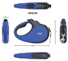 TUG 360° leash anti-slip handle close-up highlights comfortable grip.