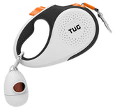 TUG 360-degree tangle-free retractable leash enables smooth, controlled walks.