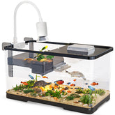 tuhaoking turtle tank kit assembly shows complete setup for beginners