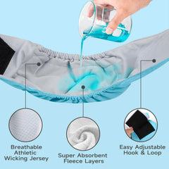 Tuiskusa male dog diapers with Velcro closure for a secure, adjustable fit.