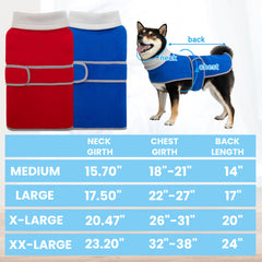 TUKOAW dog coat 2-pack side view shows adjustable waistband for secure fit.