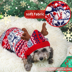 TUKOAW Christmas dog costume ideal for photos and festive outings.