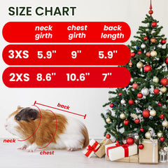 TUKOAW guinea pig clothes in black white plaid for photos and events