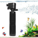 Tuodaxin 20W submersible filter in tank provides steady circulation for clear water.