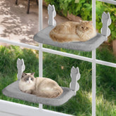 Turbosus cat window perch folded for easy storage and quick setup.