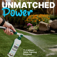 TurfSpa Urine Detox application foam demonstrates surface cleaning for kennels and concrete.