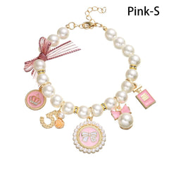 Tustao Pink Dog Bow embellishment highlights eye catching detail for outfits