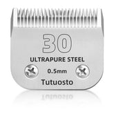 Tutuosto 30# blade cutting detail for precise pet grooming