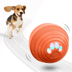 TVM Interactive Dog Ball front view orange shows engaging play and mental stimulation