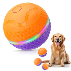 TVM Interactive Dog Ball front view showcasing engaging motion for indoor play.