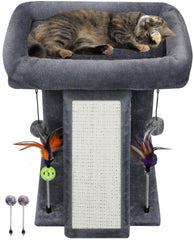 TWDEPART cat tree top platform provides a cozy resting spot for indoor cats.