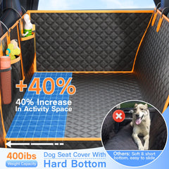 Twesync dog car seat cover 63cm wide offers extra space for pets.