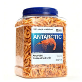TWICEMET Freeze Dried Krill jar shows whole Antarctic krill for high-protein pet meals