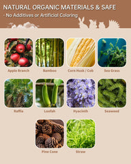 Twilumin woven seagrass carrot toy for interactive chewing