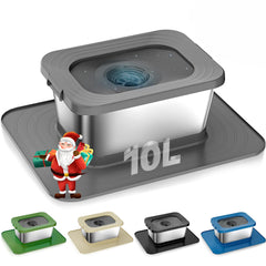 Twinsing 10L no spill dog water bowl with floating disk reduces spills during playtime