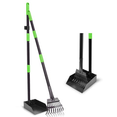 Twocorn non-breakable pooper scooper tray in action for quick, hygienic cleanup