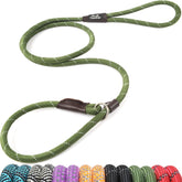 TwoEar Slip Lead green adjustable loop for easy fitting and safe handling.
