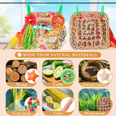 Tyotrbs Parakeet Toys tear zone shredded paper exploration