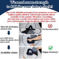 TZBEINN elastic bottom strap helps secure the cone to a dog's collar.