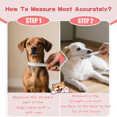 TZBEINN soft dog cone features waterproof twill fabric for easy cleaning.